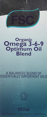FSC Organic Omega 3 6 9 Optimum Oil 500Ml