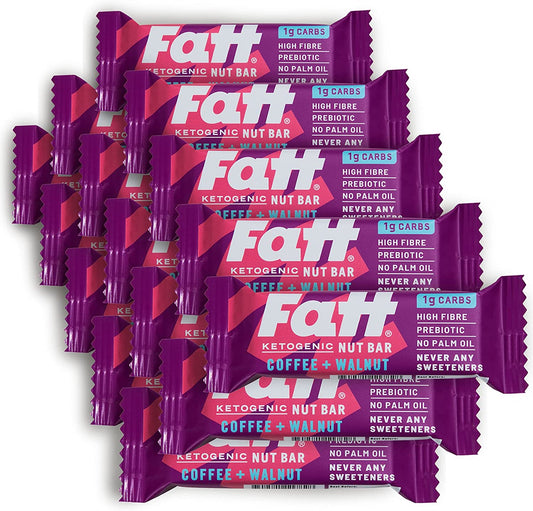 FATTBAR COFFEE & WALNUT BAR 30G (Pack of 15)
