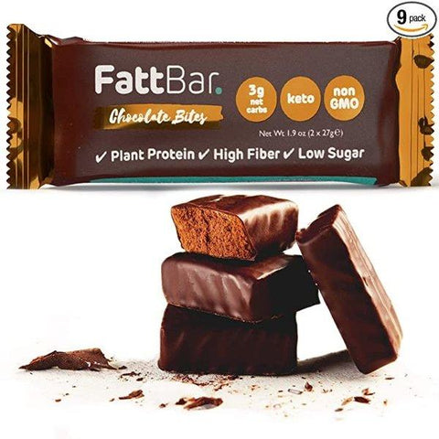 FATTBAR DARK CHOCOLATE BITES 54G (Pack of 16)