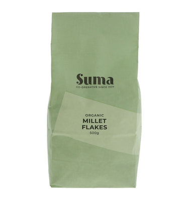 Suma Prepacks Organic Millet Flakes 500g (Pack of 6)