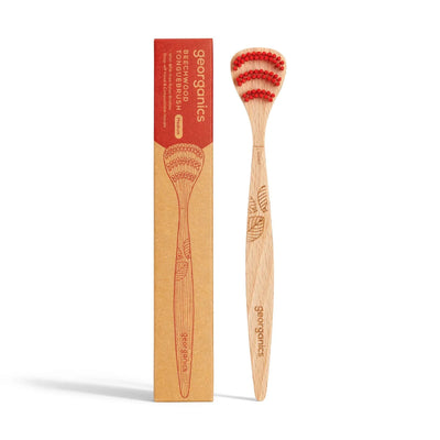 Georganics Beechwood Tongue Brush 18g (Pack of 20)