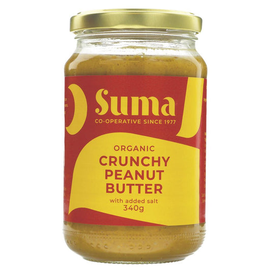 Suma Organic Pnb Crunchy + Salt Rb 340g (Pack of 6)