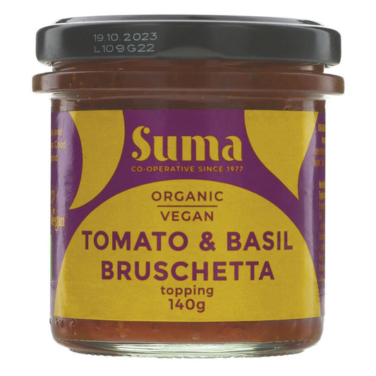 Suma Organic Bruschetta - Tomato & Basil 140g (Pack of 6)