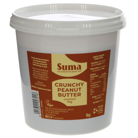 Suma Crunchy Peanut Butter 1kg (Pack of 6)