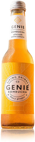 Genie Living Drinks  Kombucha Fiery Ginger 275ml (Pack of 12)