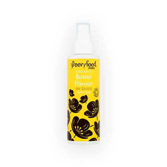 The Groovy Food Company Organic Butter Flavour Oil Cooking Spray 190ml (Pack of 6)