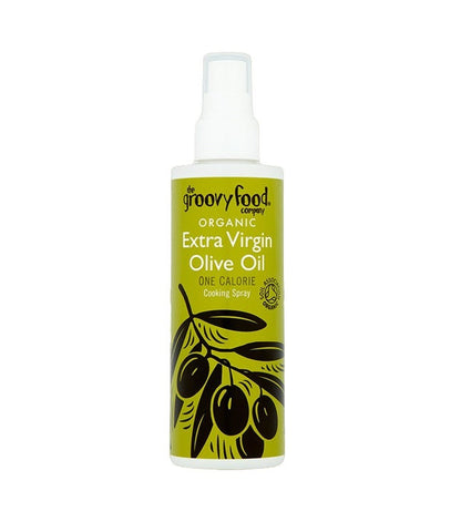 The Groovy Food Company Organic Extra Virgin Olive Oil Cooking Spray 190ml (Pack of 6)