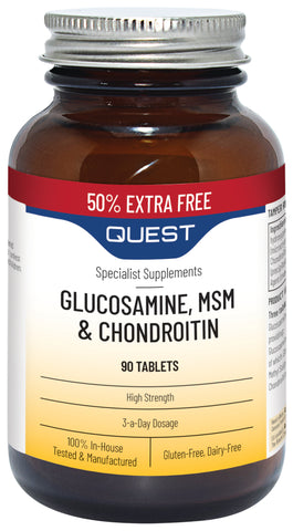 Quest Glucosamine, MSM and Chondroitin 60 Tablets