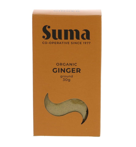 Suma Organic Ground Ginger 30g (Pack of 6)