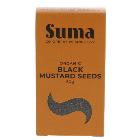 Suma Organic Black Mustard Seeds 50g (Pack of 6)