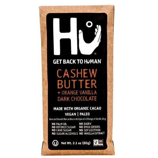 Hu Cashew and Orange Dark Bar 60g (Pack of 12)