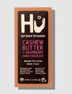 Hu Cashew and Raspberry Dark Bar 60g (Pack of 12)