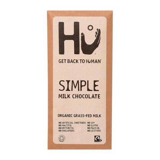 Hu Simple Milk Chocolate Bar 60g (Pack of 4)