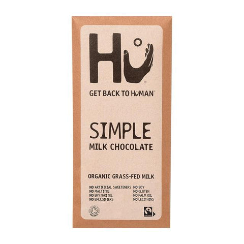 Hu Simple Milk Chocolate Bar 60g (Pack of 4)