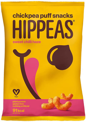 Hippeas Sweet Chilli Haze Puffs 78g (Pack of 10)