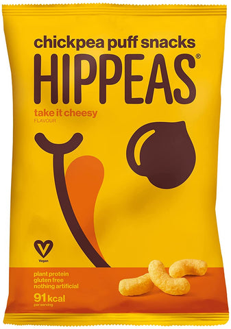 Hippeas Take It Cheesy Puffs 78g (Pack of 10)