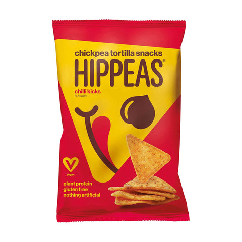 Hippeas Tortilla Chilli Kicks 130g (Pack of 4)