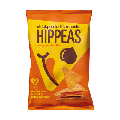 Hippeas Tortilla Cheesy Nacho Vibes 130g (Pack of 4)
