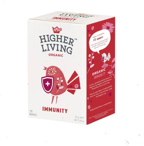 Higher Living Organic Immunity 15 Bags (Pack of 4)