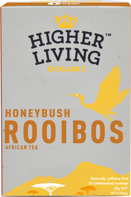 Higher Living Organic Rooibos Honeybush 20 Bags (Pack of 4)