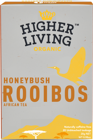 Higher Living Organic Rooibos Honeybush 20 Bags (Pack of 4)