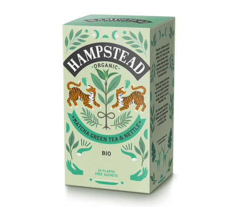 Hampstead Tea Matcha with Nettle Tea 20bags (Pack of 4)
