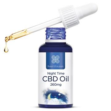 Healthspan Night Time CBD Drops 260mg  10ml dropper