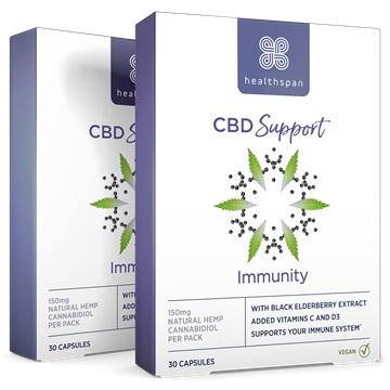 Healthspan CBD Support Immunity 30 capsules