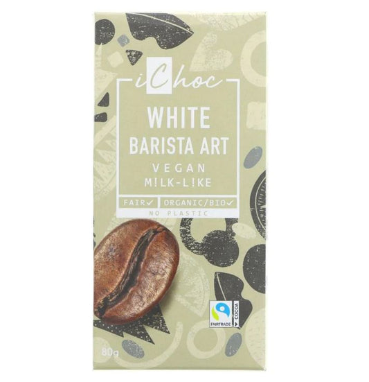 iChoc White Barista Art Chocolate 80g (Pack of 10)