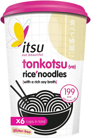 itsu grocery Tonkotsu Noodle Cup 63 g (Pack of 6)