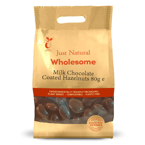 Just Natural Wholesome Milk Chocolate Coated Honeycomb 80g