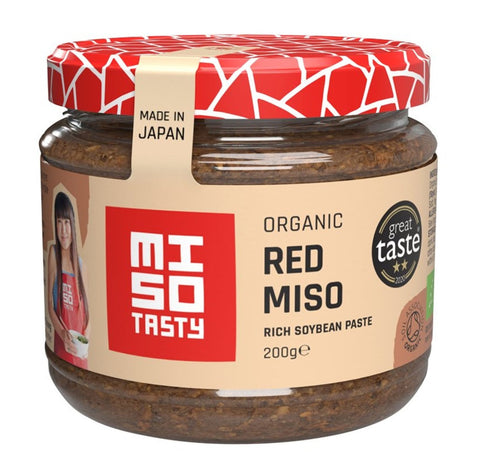 Miso Tasty Organic Red Miso Paste 200g (Pack of 6)