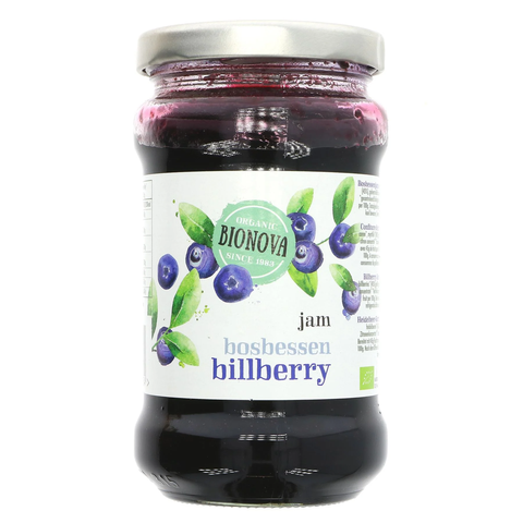 Bionova Jam - Bilberry Organic 340g (Pack of 6)