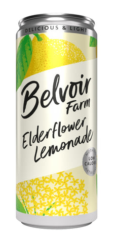 Belvoir Elderflower Lemonade Cans 330ml (Pack of 12)