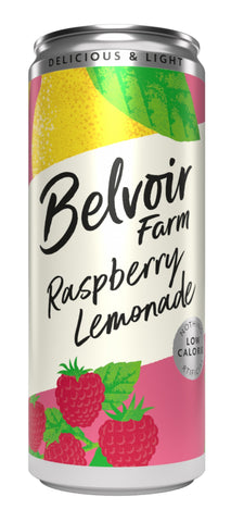 Belvoir Raspberry Lemonade Cans 330ml (Pack of 12)