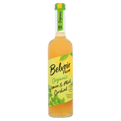 Belvoir Organic Lemon & Mint Cordial 500ml (Pack of 6)