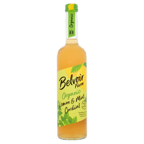Belvoir Organic Lemon & Mint Cordial 500ml (Pack of 6)