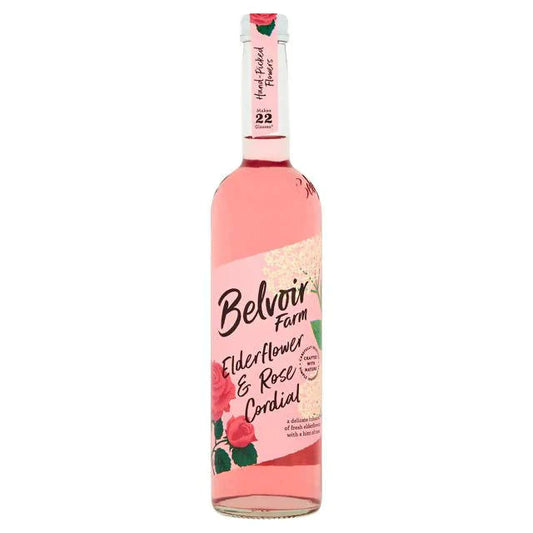 Belvoir Elderflower & Rose Cordial 500ml (Pack of 6)