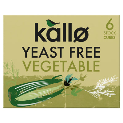 Kallo Yeast Free Vegetable Stock Cubes 60g (Pack of 15)