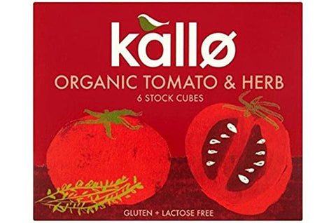Kallo Organic Tomato & Herb Stock Cubes 66g (Pack of 15)