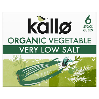 Kallo Organic Low Salt Vegetable Stock Cubes 66g (Pack of 15)