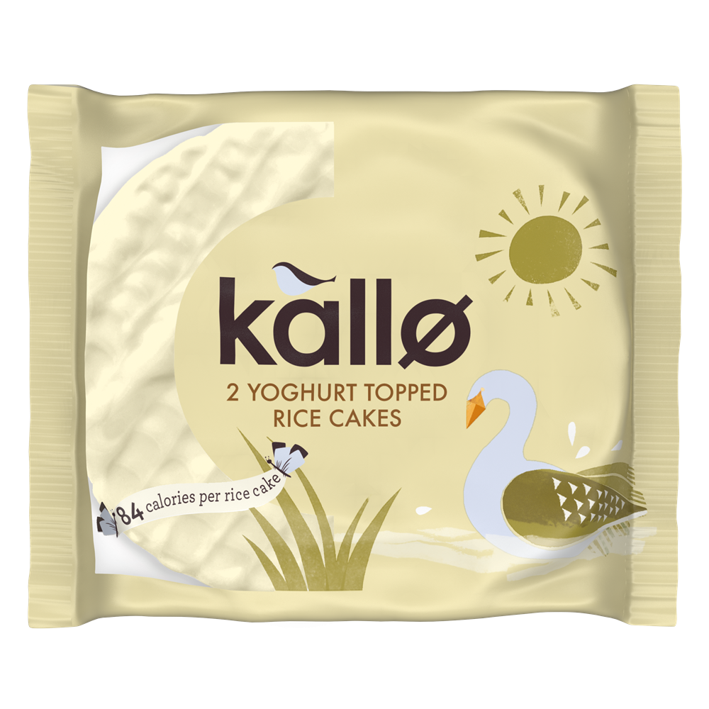 Kallo Yogurt Topped Rice Cake 33g (Pack of 30)