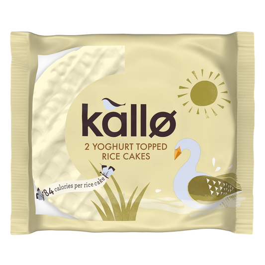 Kallo Yogurt Topped Rice Cake 33g (Pack of 30)