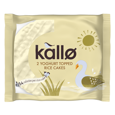 Kallo Yogurt Topped Rice Cake 33g (Pack of 30)