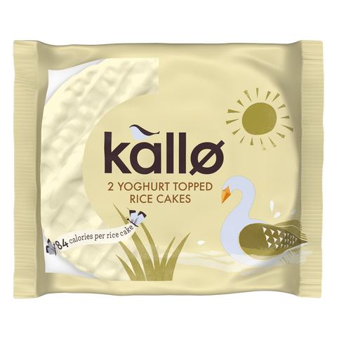 Kallo Yogurt Topped Rice Cake 33g (Pack of 30)