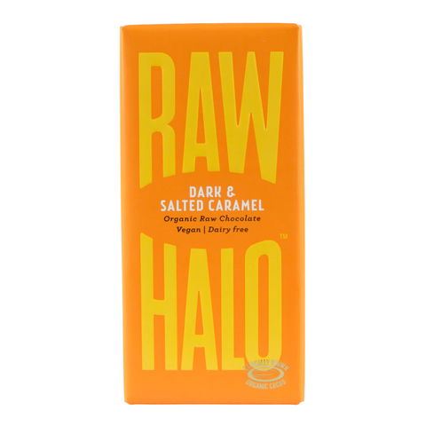 Raw Halo Dark Salt Caramel Organic 70g (Pack of 10)