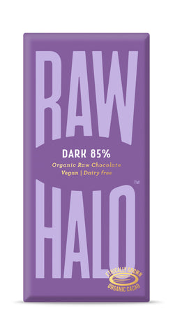 Raw Halo Dark 85% Organic 70g (Pack of 10)