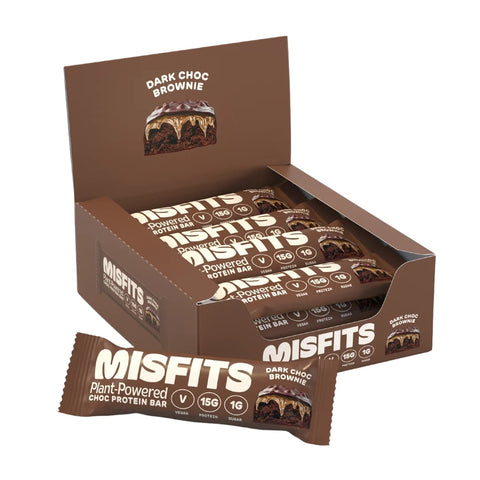 Misfits Chocolate Brownie 45g (Pack of 12)