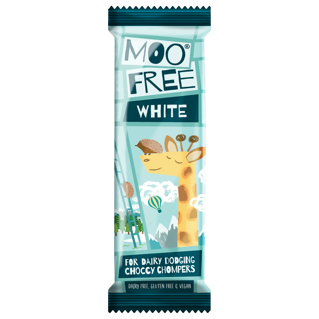 Moo Free Mini White Chocolate Bars 20g (Pack of 20)