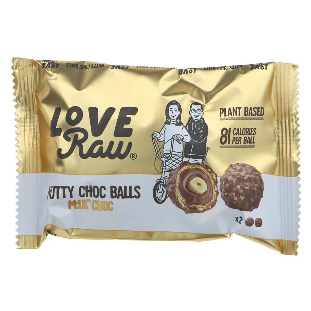 Loveraw Nutty Choc Balls 28g (Pack of 9)